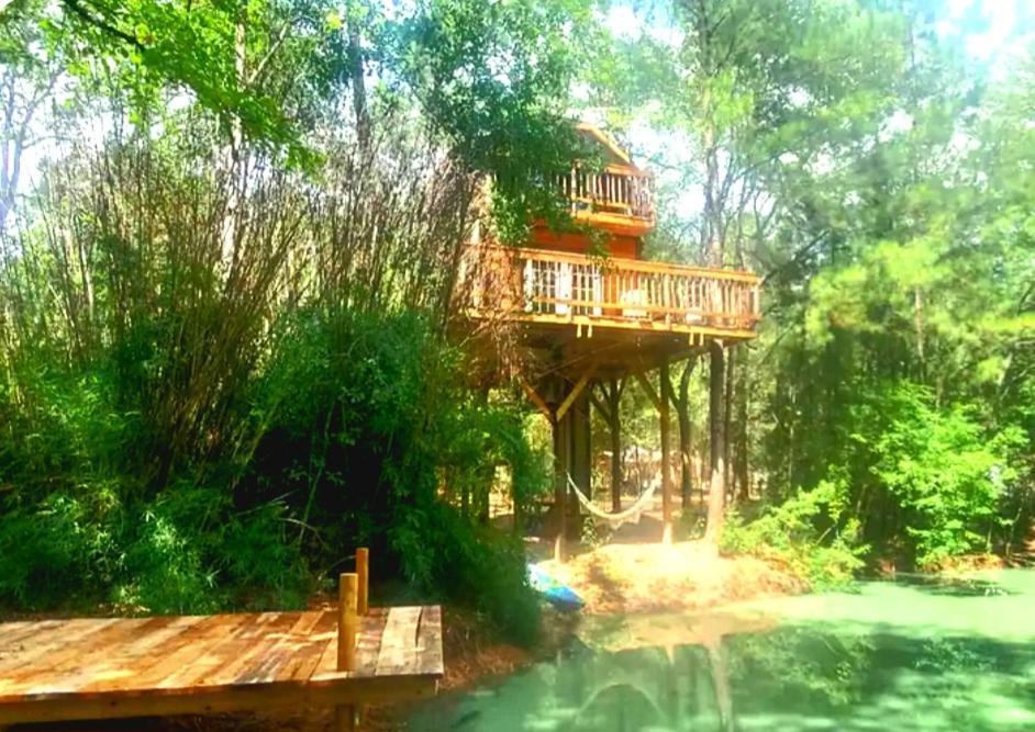 Waterfront Treehouse In A Magical Forest 월러 외부 사진
